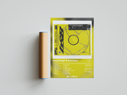 Post Malone 'Beerbongs & Bentleys' Album Poster | Hype Posters