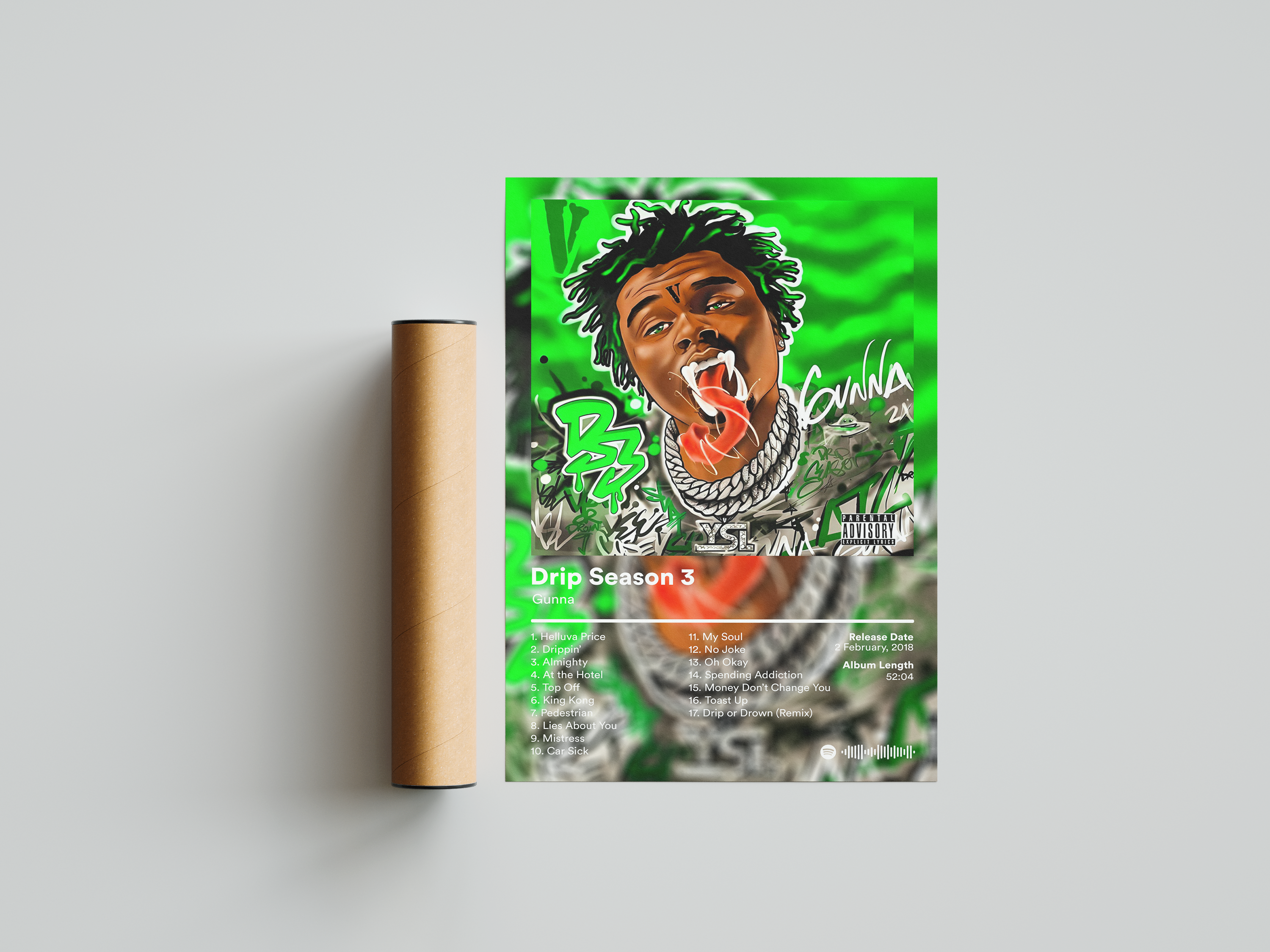 Gunna 'Drip Season 3' Album Poster | Hype Posters