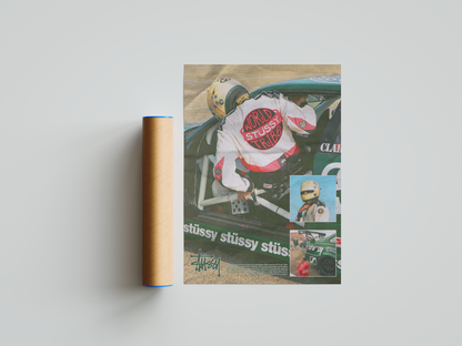 Stussy Motorsport Poster | Hype Posters