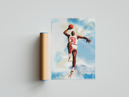 Jordan Bulls Fly Poster | Hype Posters