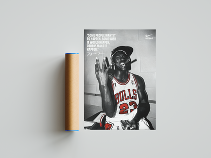 Michael Jordan Vintage Trophy Poster | Hype Posters