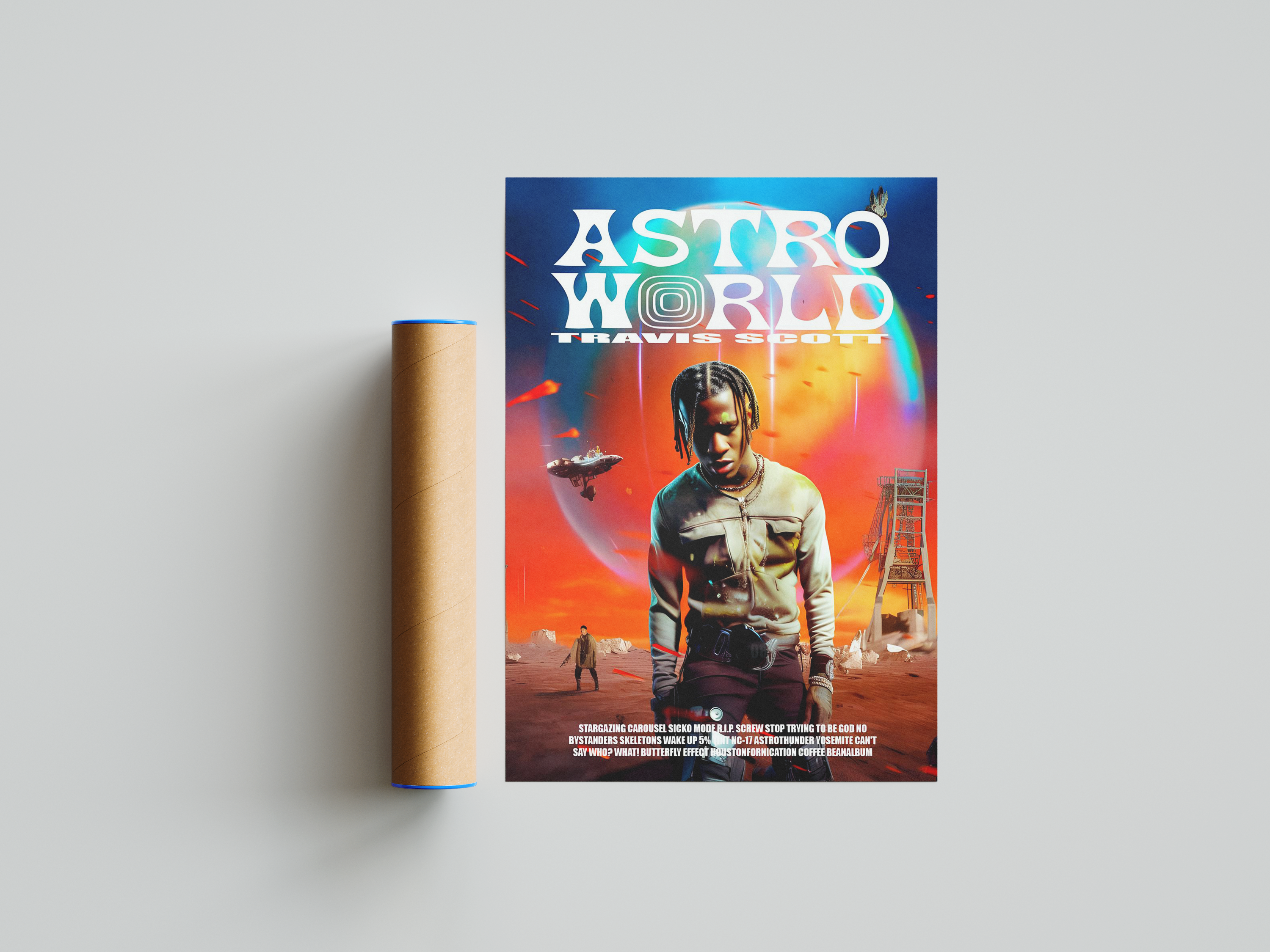 Travis Scott - Outerworld Atstro Poster | Hype Posters
