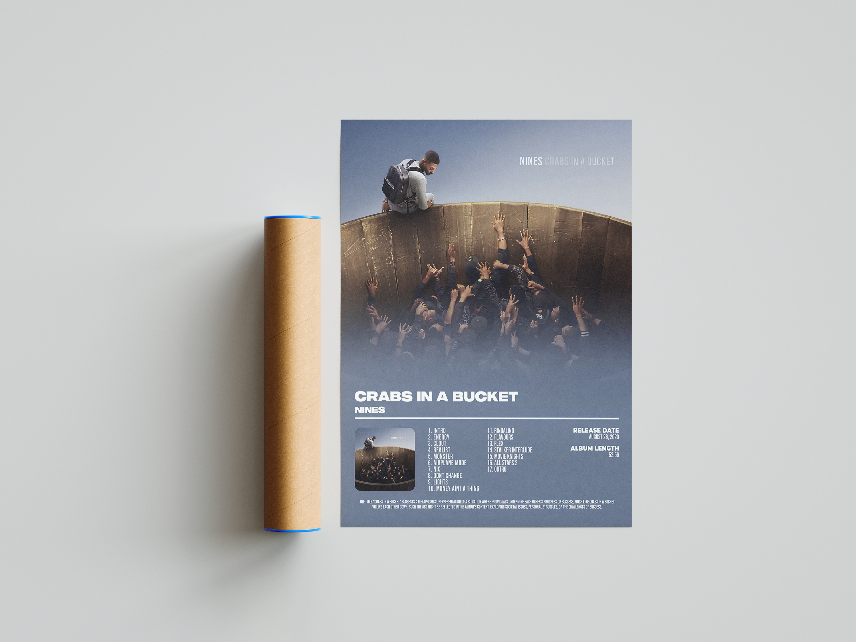 Nines - "Crabs In A Bucket" Album Poster | Hype Posters