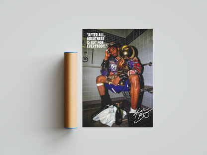 Kobe Bryant Vintage Trophy Poster | Hype Posters