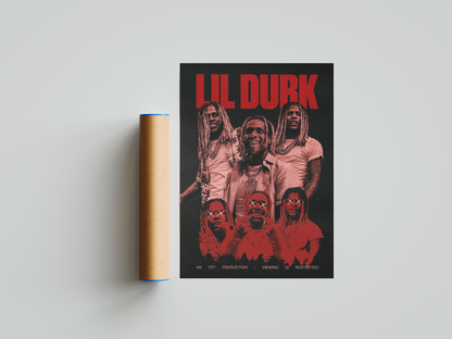 Lil Durk 'Restricted' Poster | Hype Posters