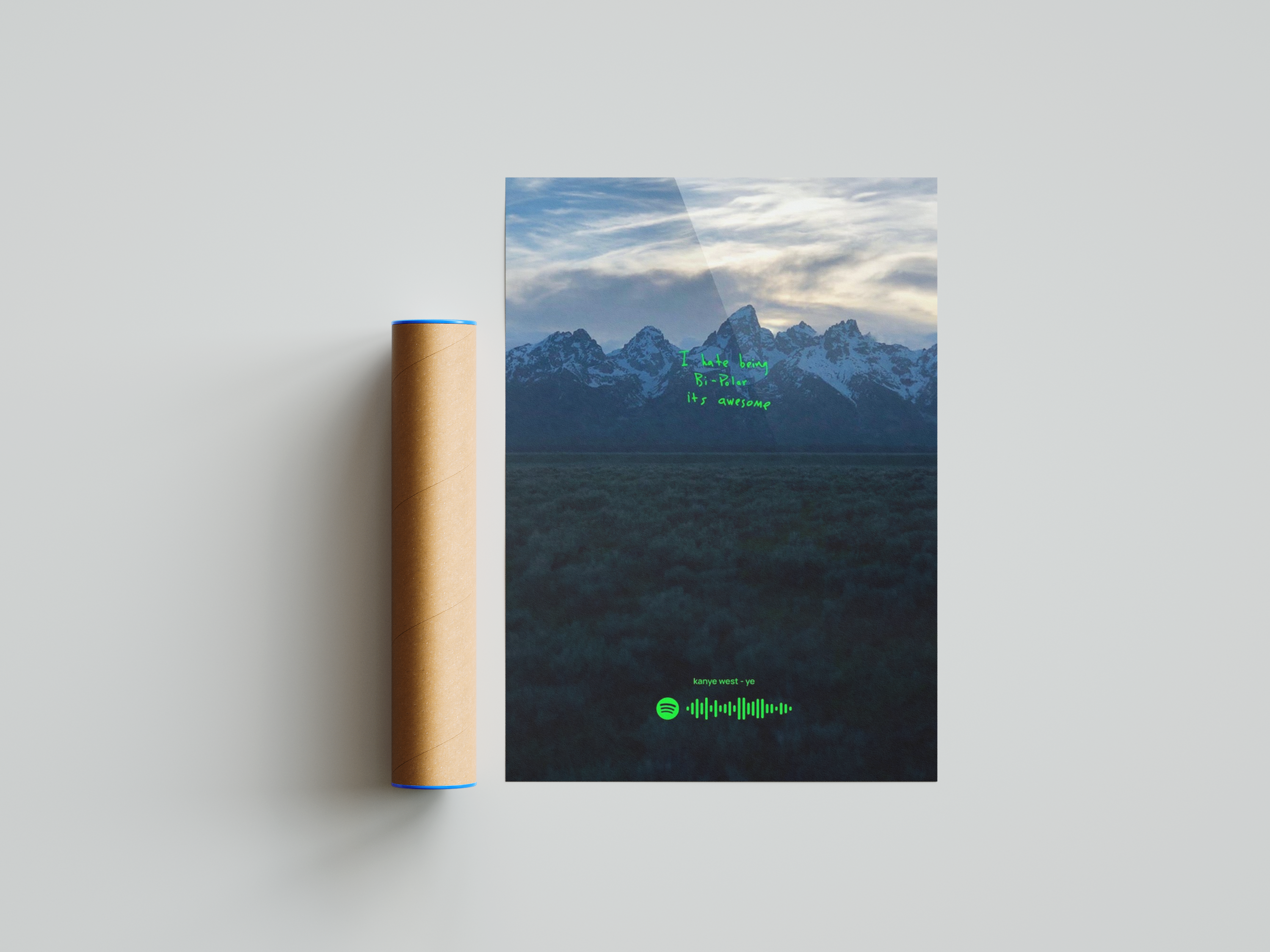 Kanye West 'Ye' Spotify Poster | Hype Posters