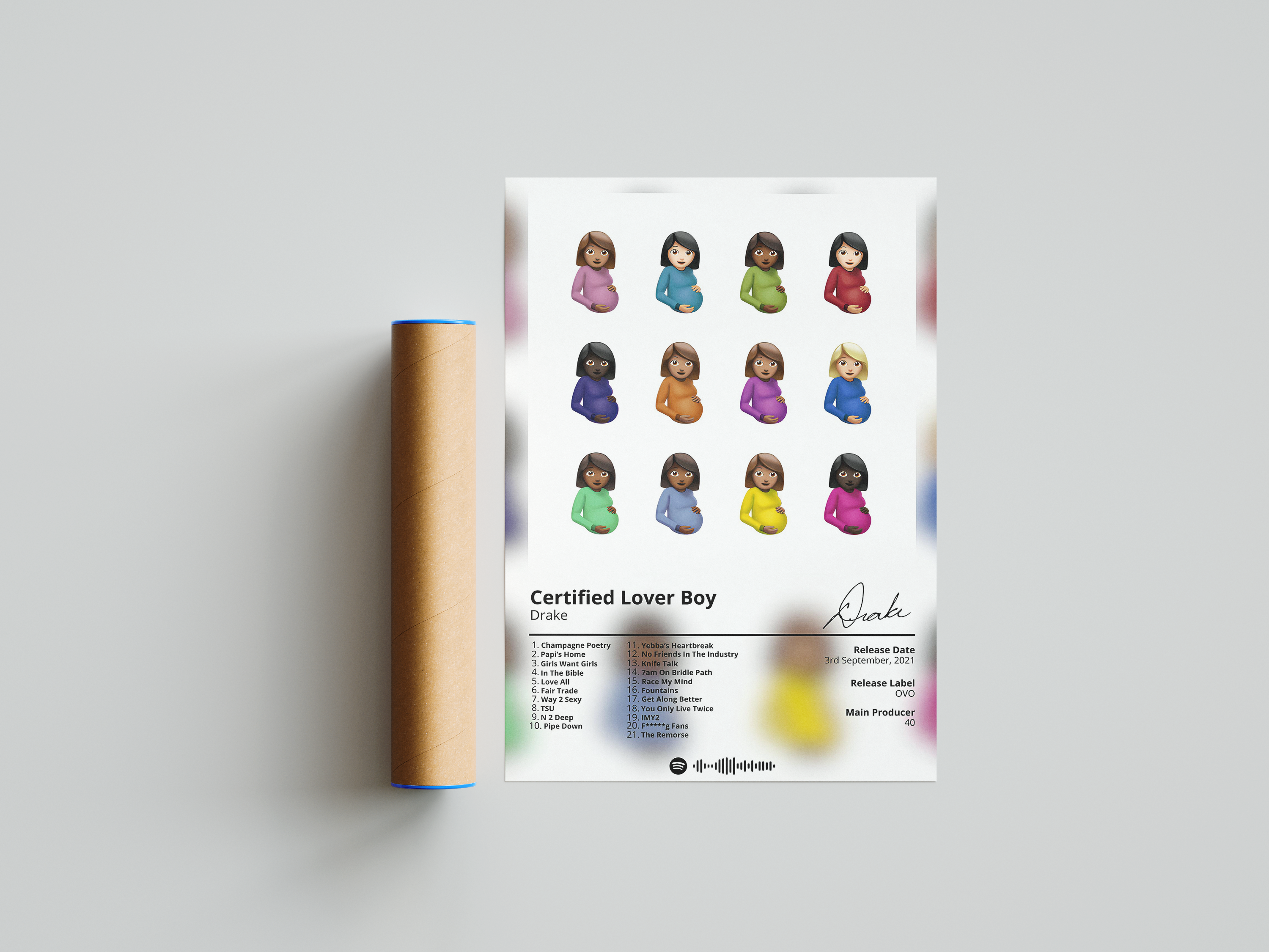 Drake 'Certified Lover Boy' Album Poster | Hype Posters