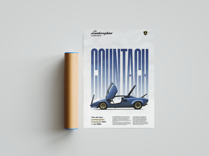 Lamborghini Countach Classic Series Poster | Hype Posters