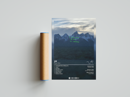Kanye West 'Ye' Album Poster | Hype Posters