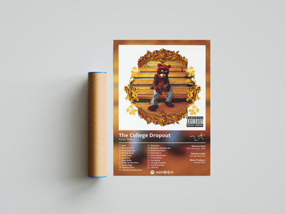 Kanye West 'The College Dropout' Album Poster | Hype Posters