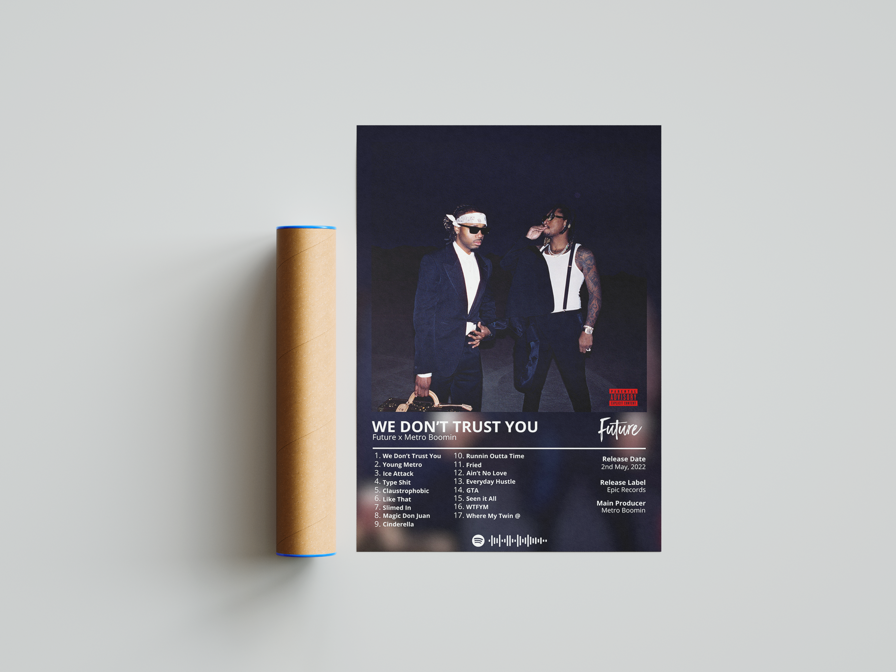 Future x Metro Boomin 'We Don't Trust You' Album Poster | Hype Posters