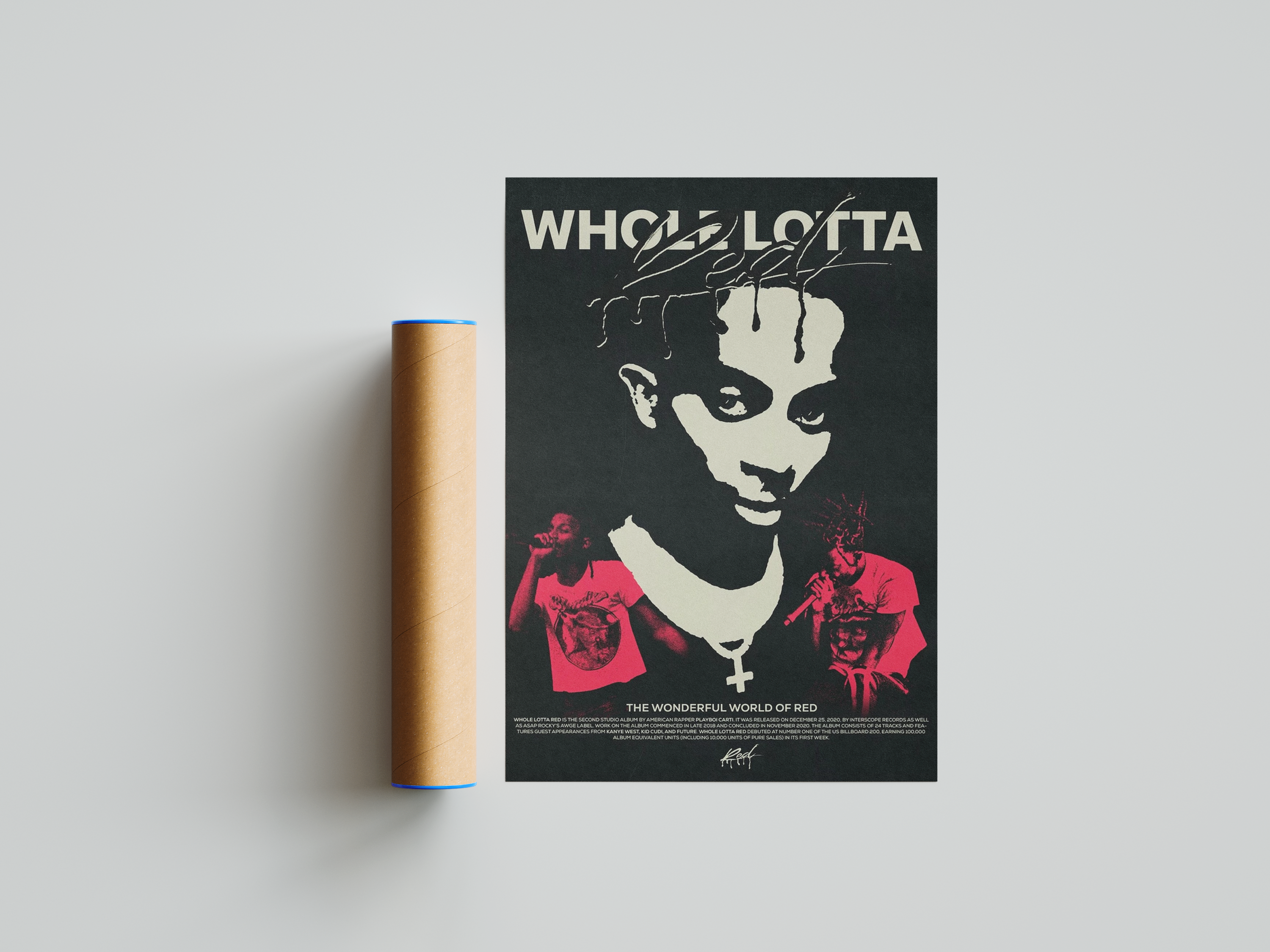 Playboi Carti 'Whole Lotta Red' Poster | Hype Posters