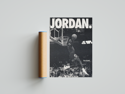 Michael Jordan 'The Goat' Poster | Hype Posters