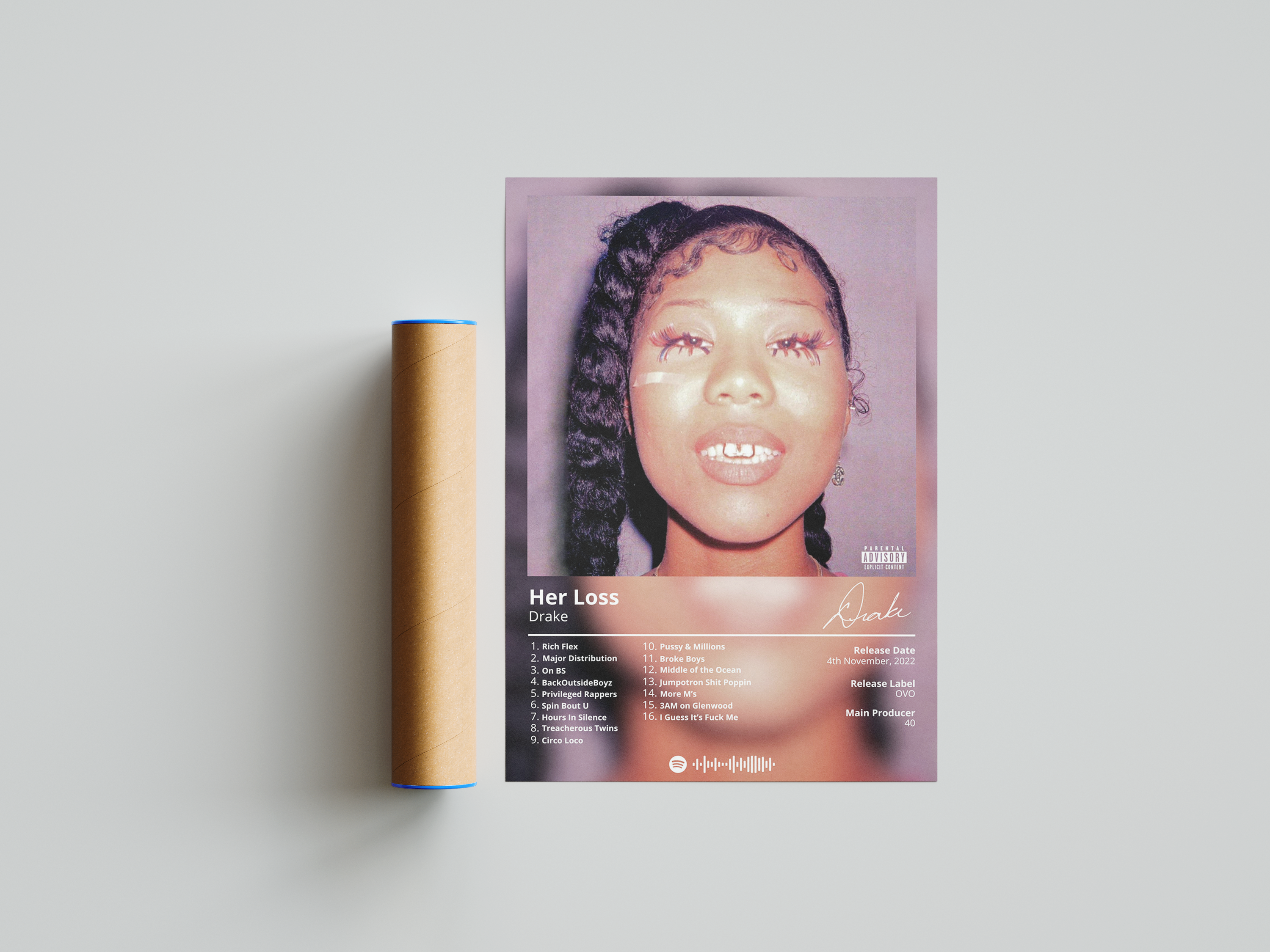 Drake 'Her Loss' Album Poster | Hype Posters