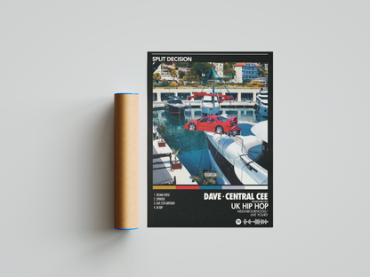 Central Cee 'Split Decision' Album Poster | Hype Posters
