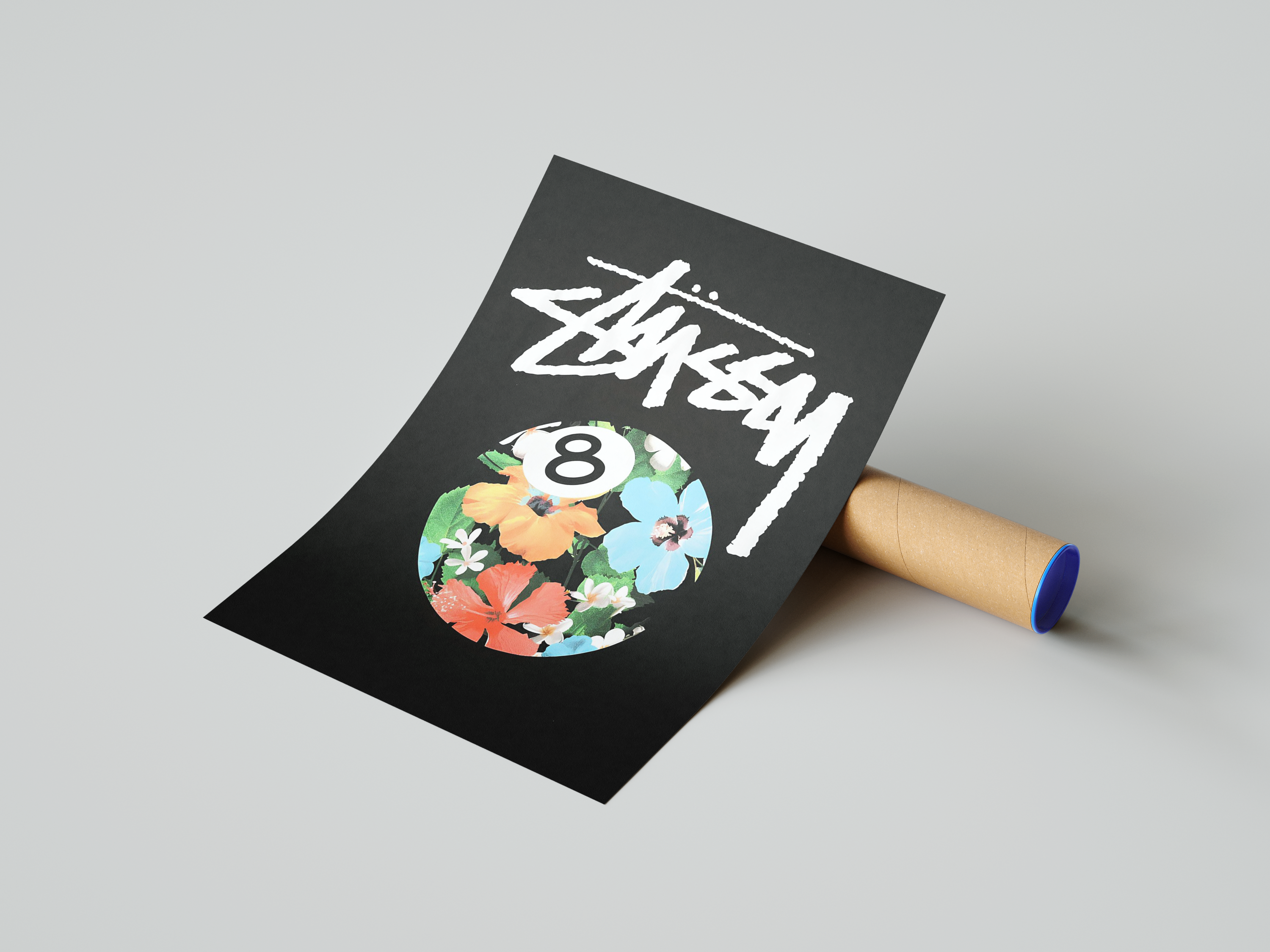 Stussy Flower 8 Ball Poster | Hype Posters