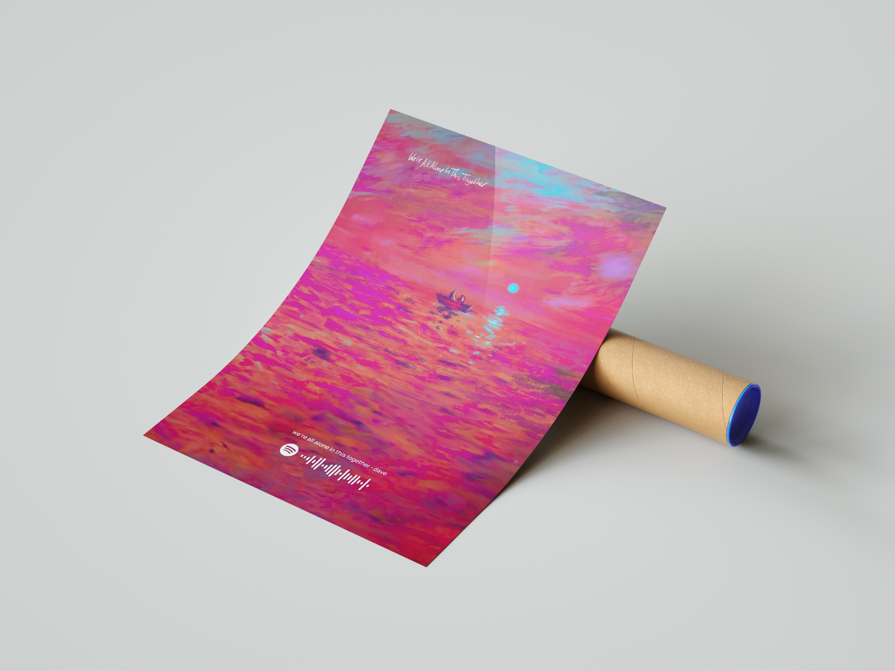 Dave 'We're All Alone In This Together' Spotify Poster | Hype Posters