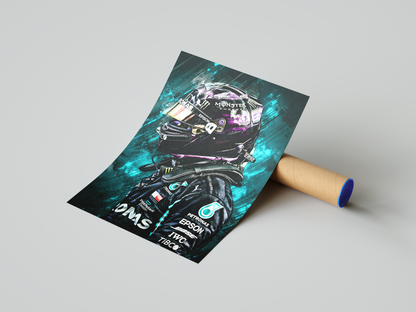 Lewis Hamilton Painting Poster | Hype Posters
