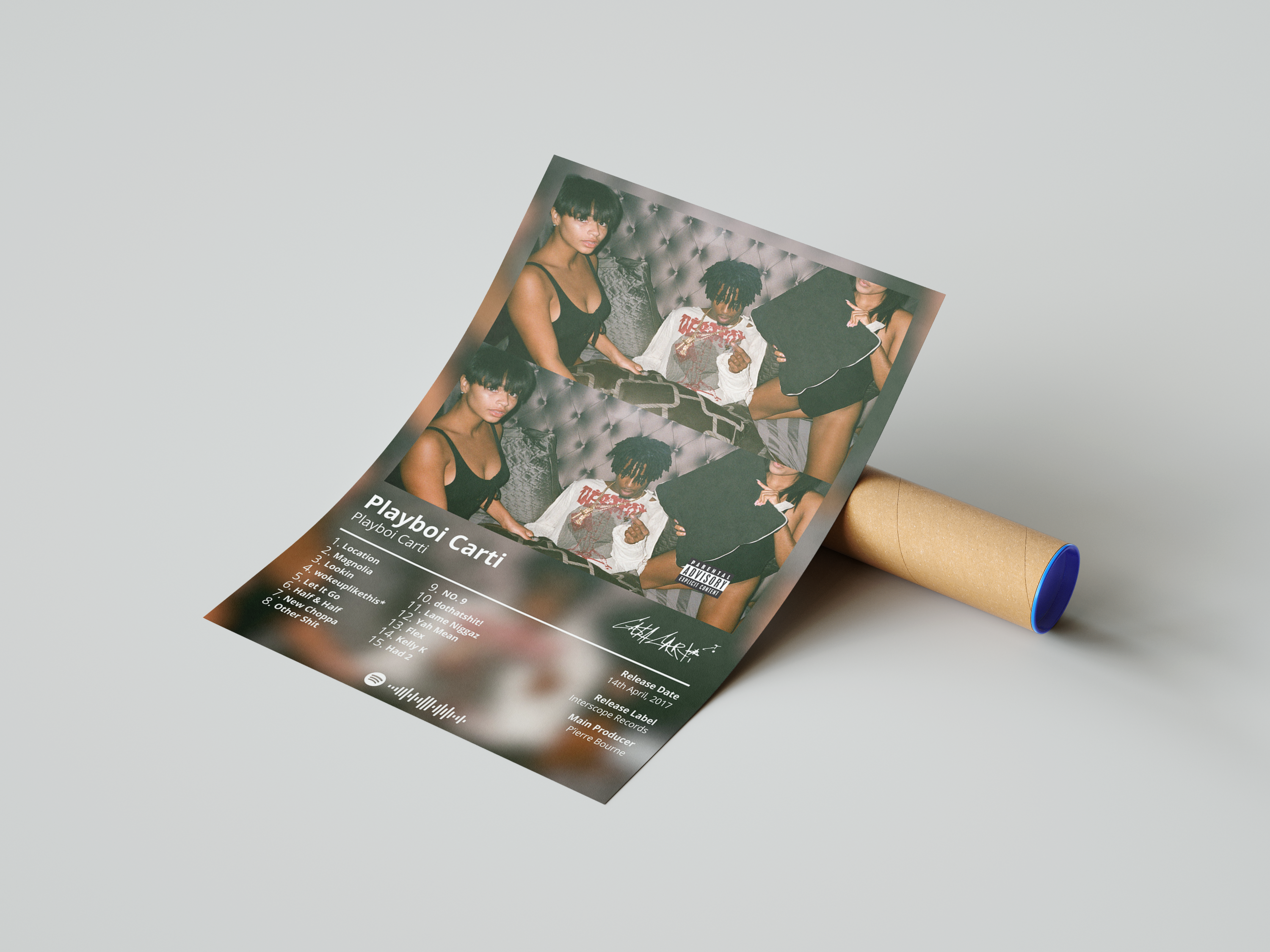 Playboi Carti 'Playboi Carti' Album Poster | Hype Posters