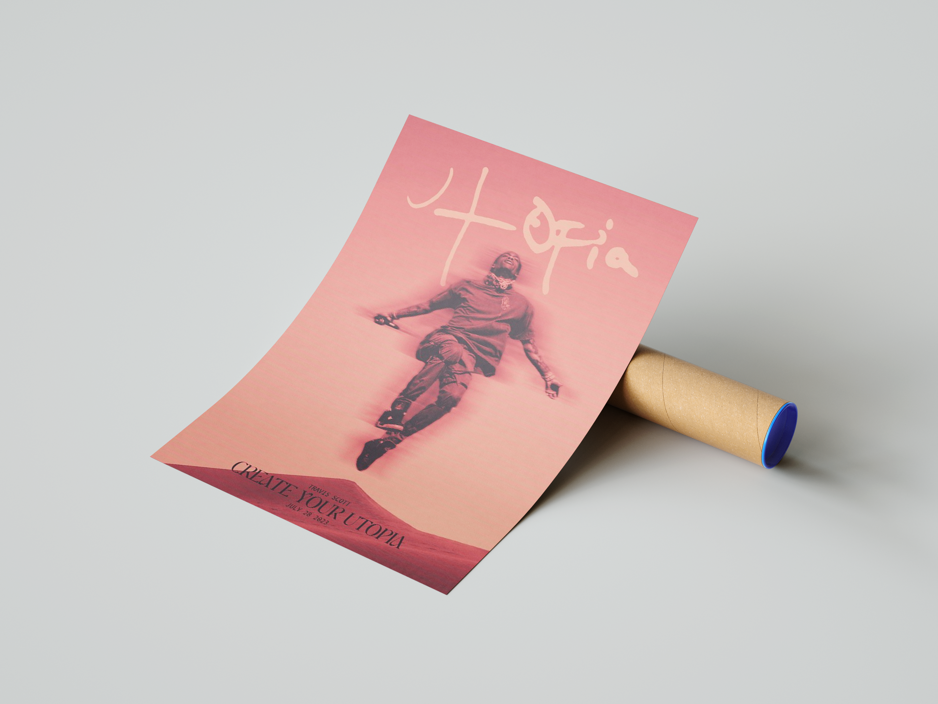 Travis Scott 'Utopia' Retrograde Poster | Hype Posters