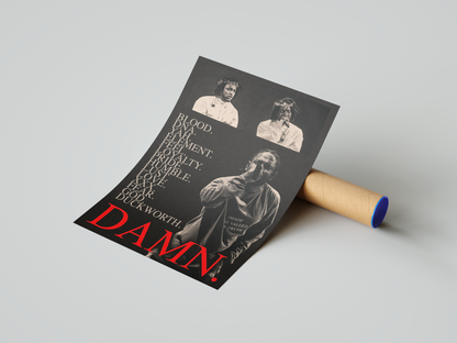 Kendrick Lamar 'Damn' Visions Poster | Hype Posters