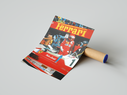 Ferrari Lauda F1 Vintage Poster | Hype Posters