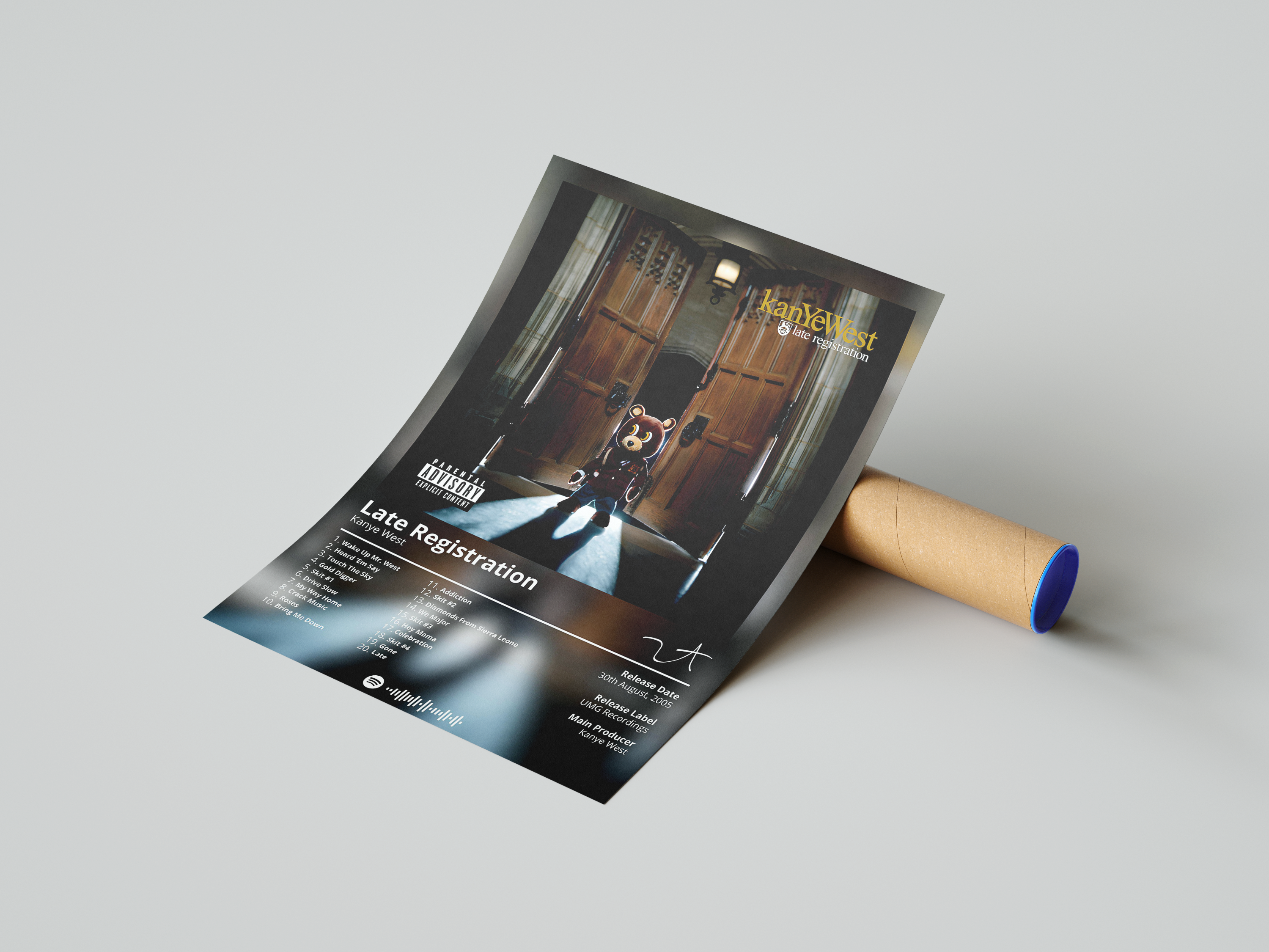 Kanye West 'Late Registration' Album Poster | Hype Posters