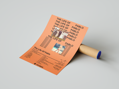 Kanye West 'The Life Of Pablo' Album Poster | Hype Posters