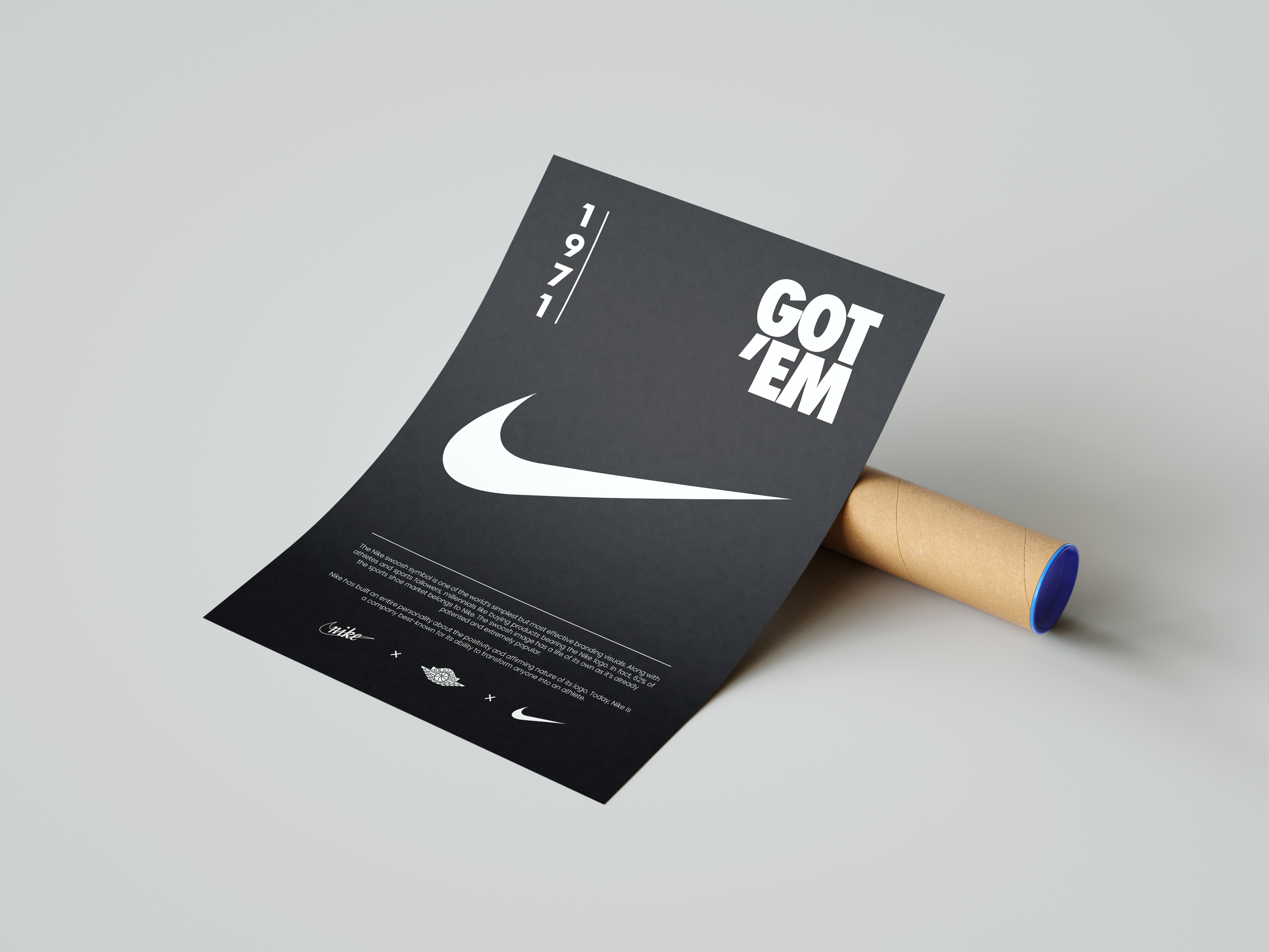 Nike Origins Black Poster | Hype Posters