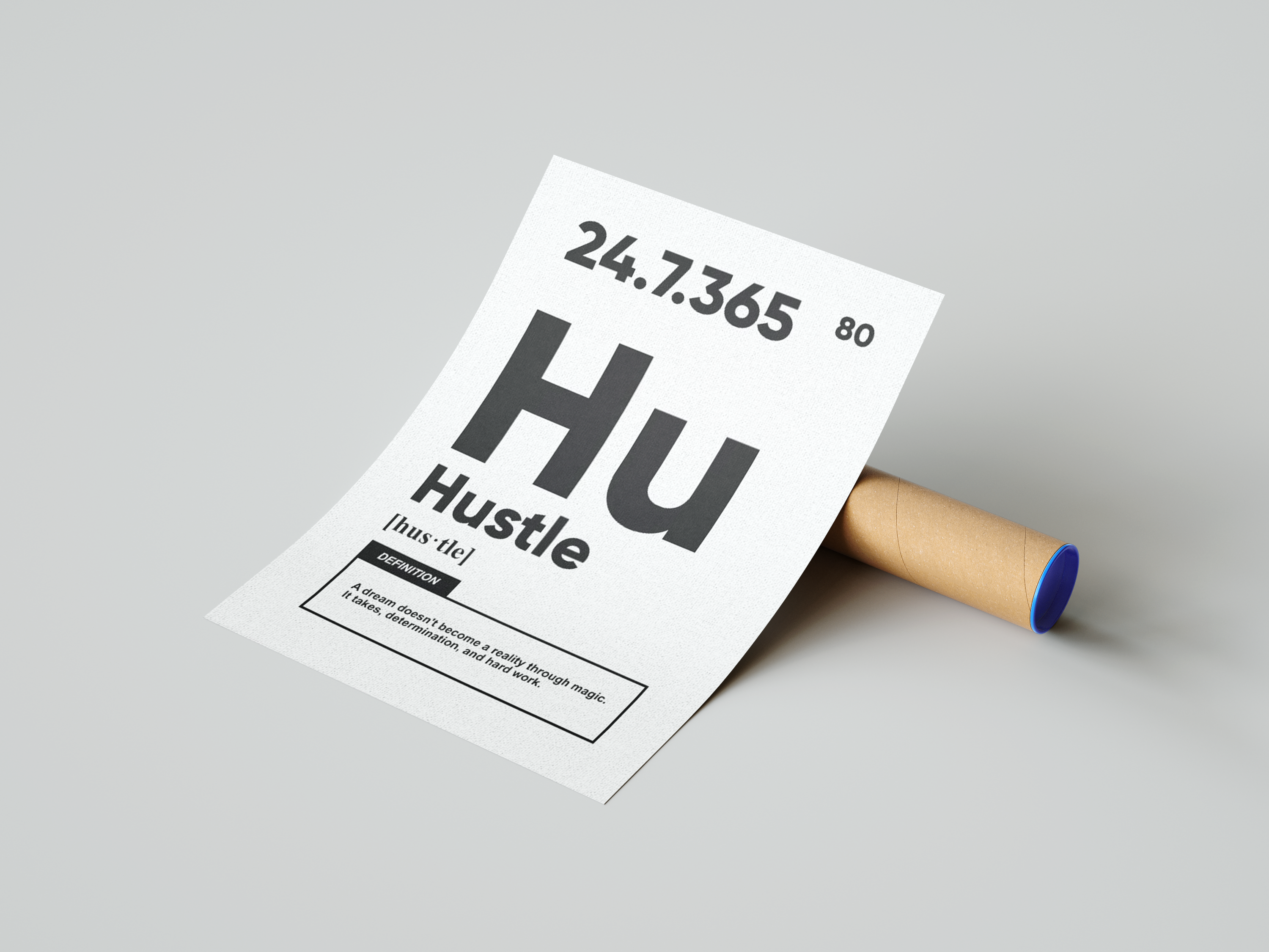 Hustle Definition Poster | Hype Posters