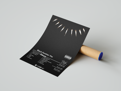 Kendrick Lamar - "Black Panther" Album Poster | Hype Posters