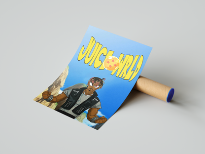 Juice WRLD x Dragon Ball Poster | Hype Posters