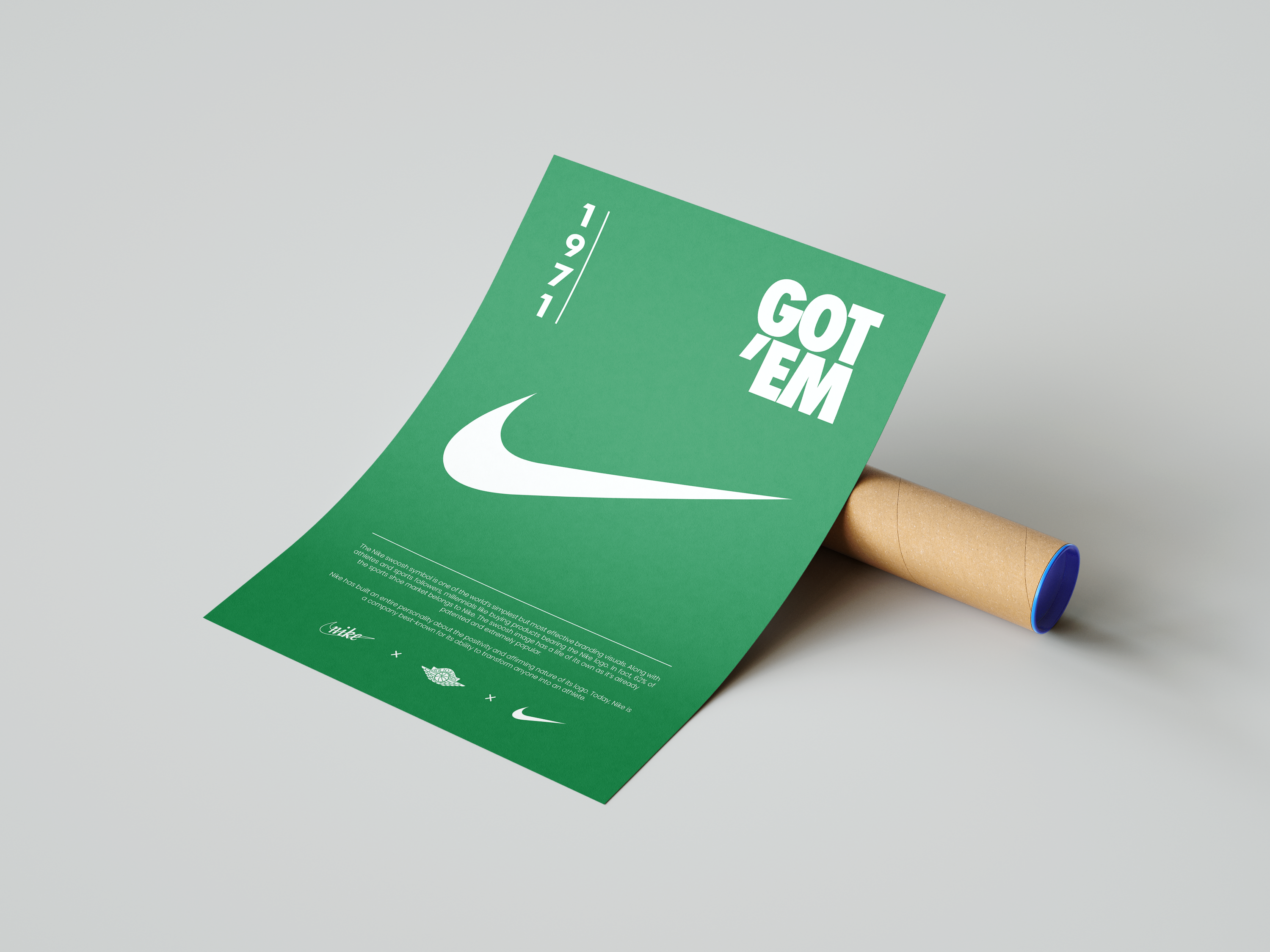Nike Origins Green Poster | Hype Posters