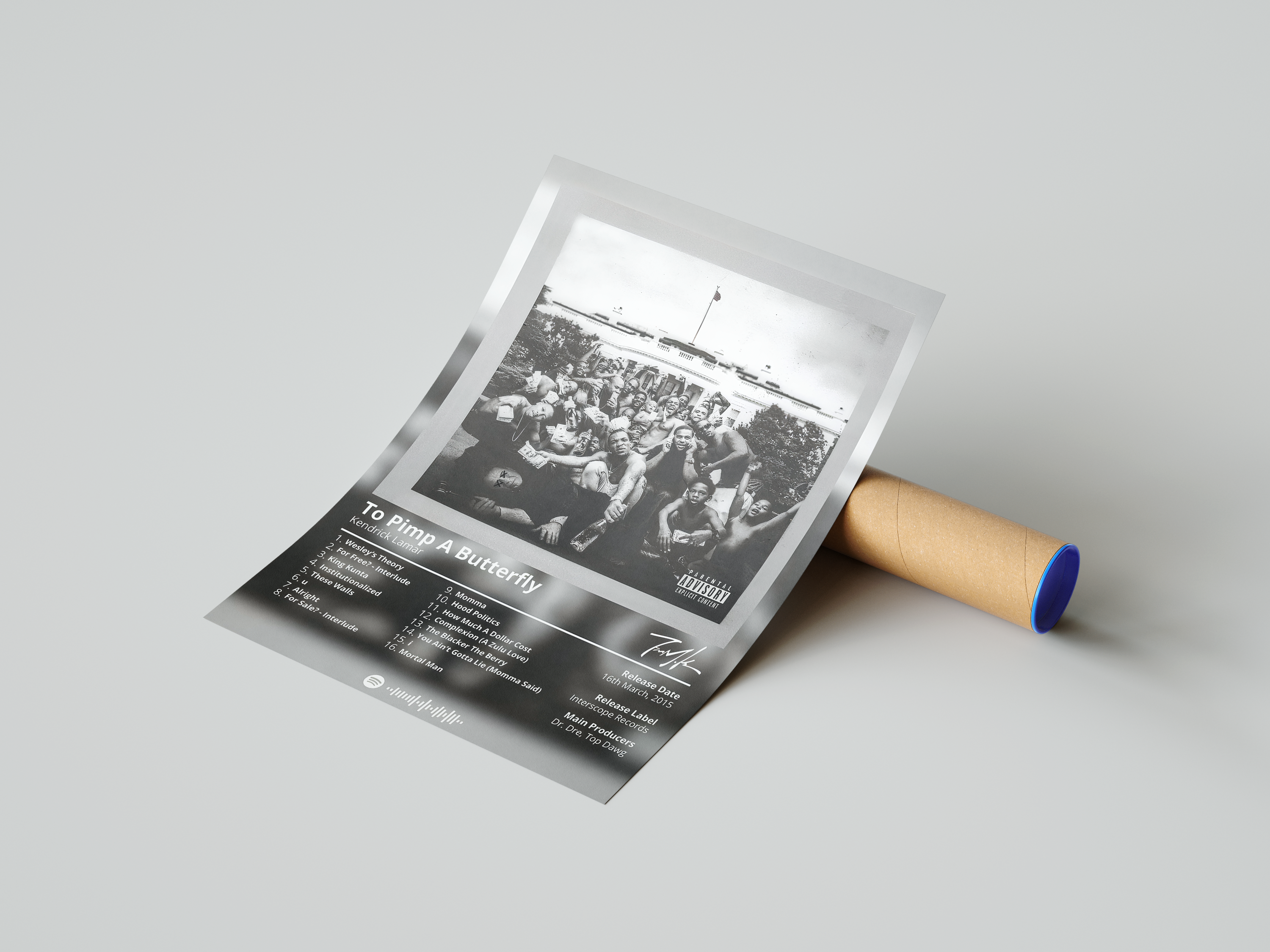 Kendrick Lamar - "To Pimp A Butterfly" Album Poster | Hype Posters