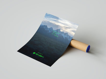 Kanye West 'Ye' Spotify Poster | Hype Posters