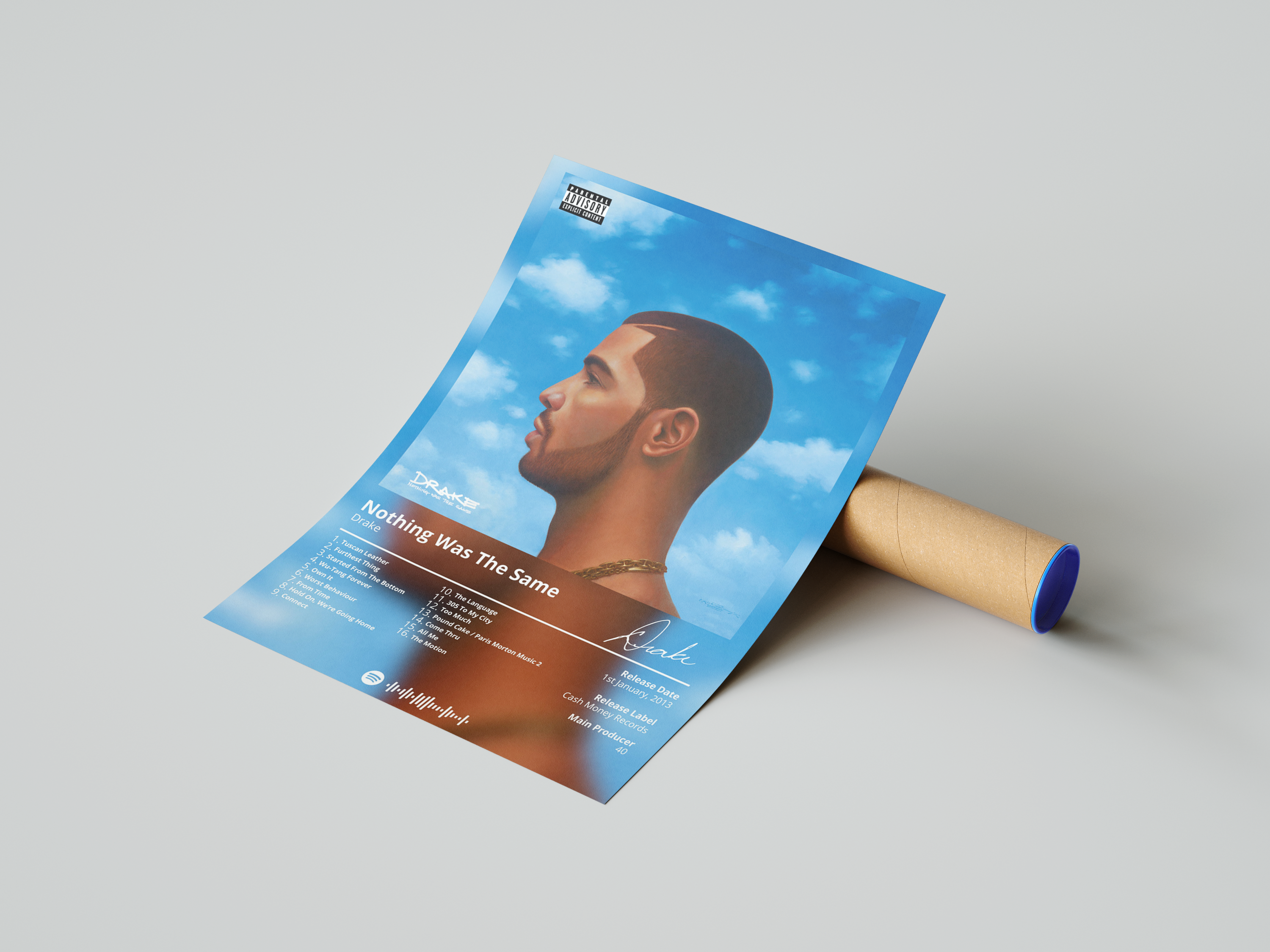 Drake 'Nothing Was The Same' Album Poster | Hype Posters