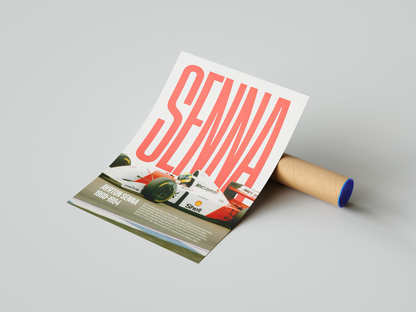 Ayrton Senna Vintage Poster | Hype Posters