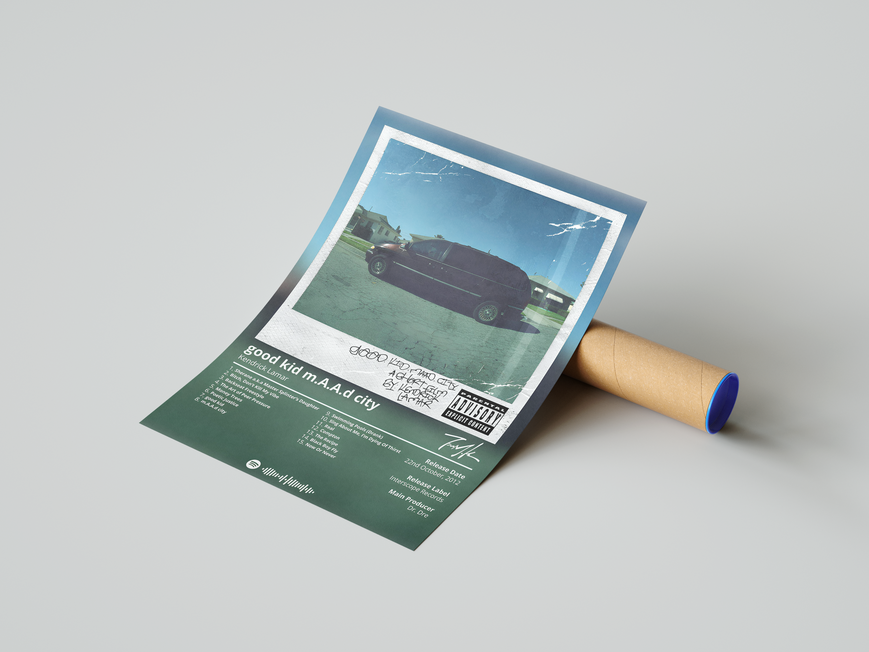 Kendrick Lamar - "Good Kid Maad City" Album Poster | Hype Posters