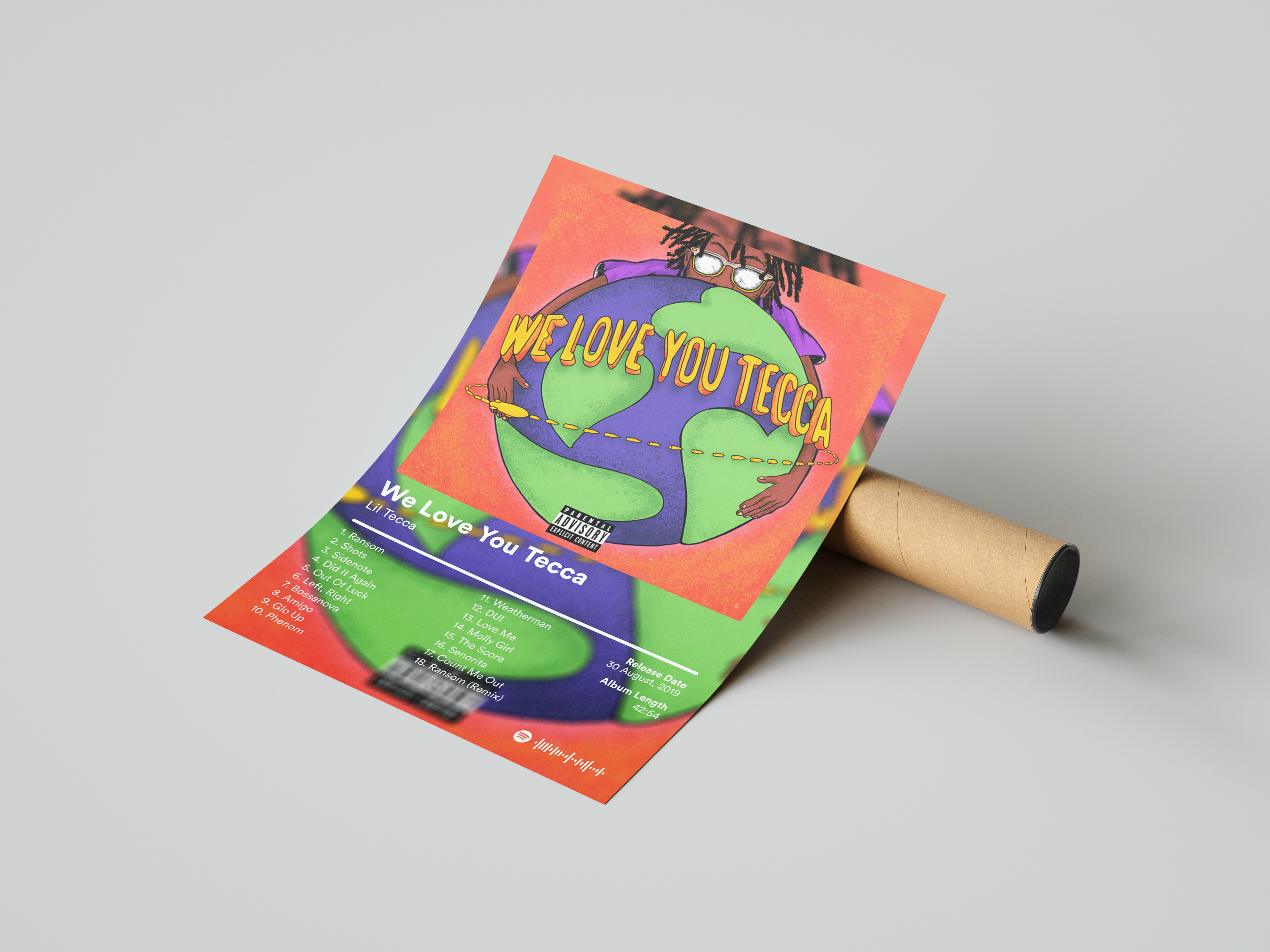 Lil Tecca 'We Love You Tecca' Album Poster | Hype Posters