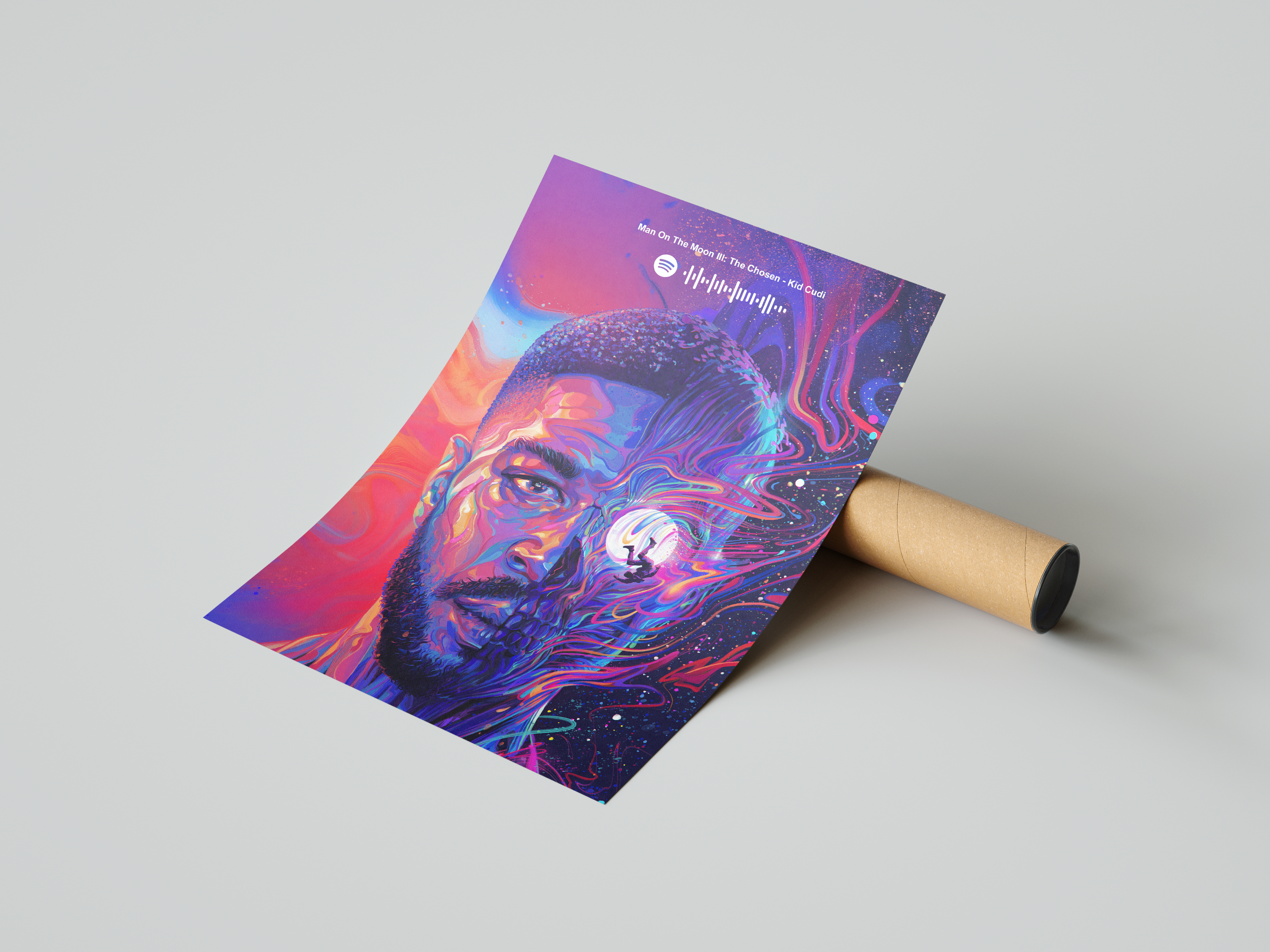 Kid Cudi 'Man On The Moon III' Spotify Poster | Hype Posters