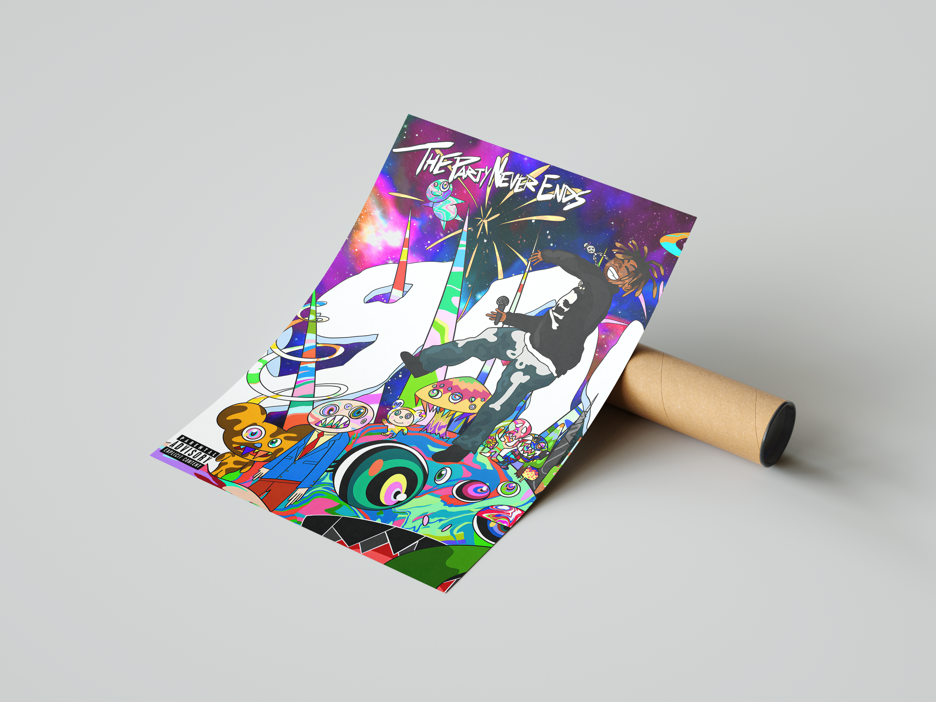 Juice WRLD 'The Party Never Ends' Poster | Hype Posters