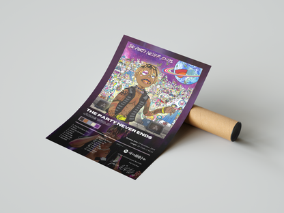 Juice WRLD 'The Party Never Ends' Album Poster | Hype Posters