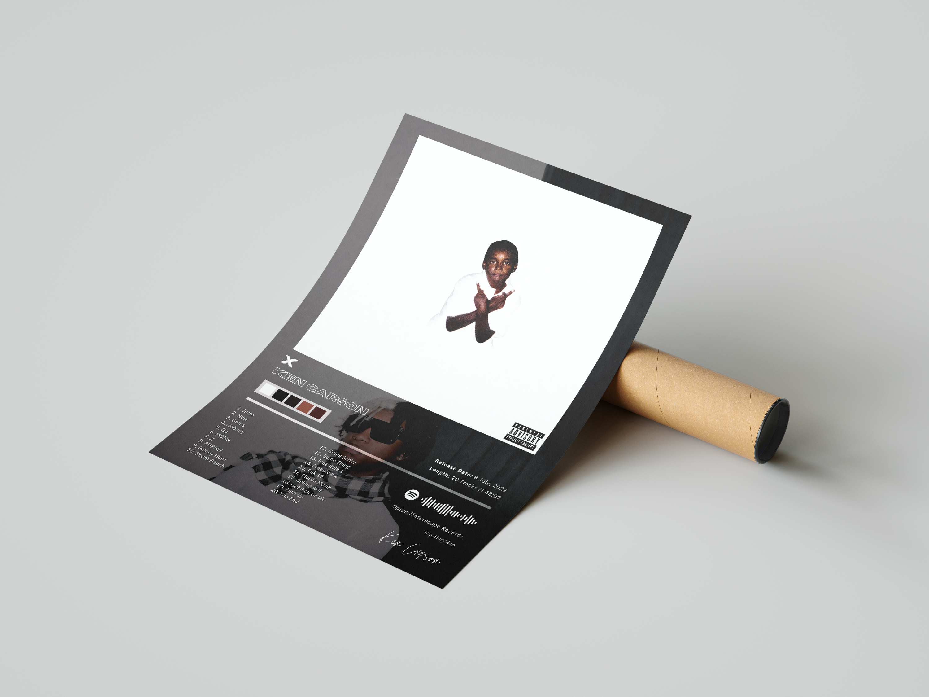 Ken Carson 'X' Album Poster | Hype Posters