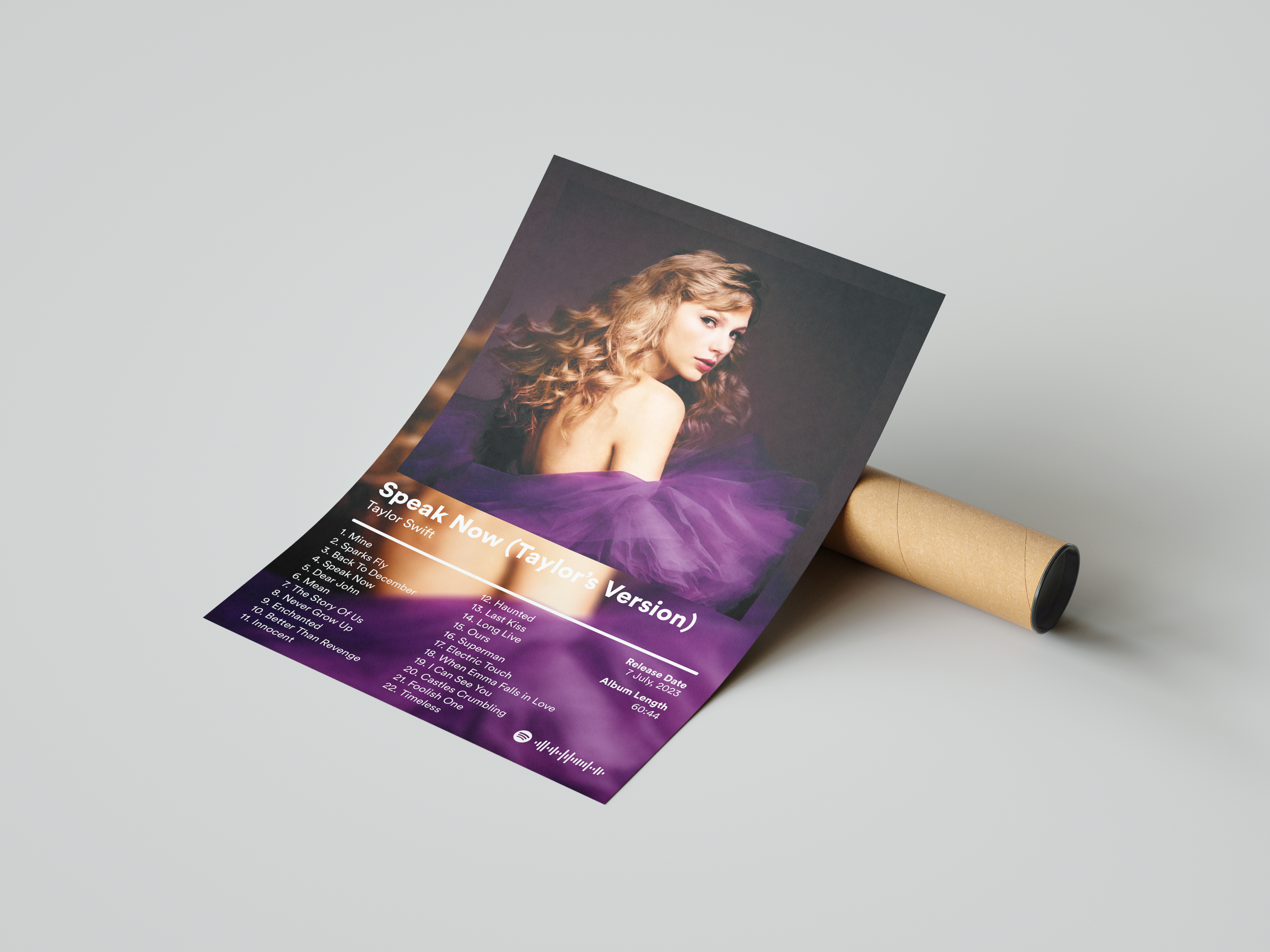 Taylor Swift 'Speak Now' (Taylor's Version) Album Poster | Hype Posters