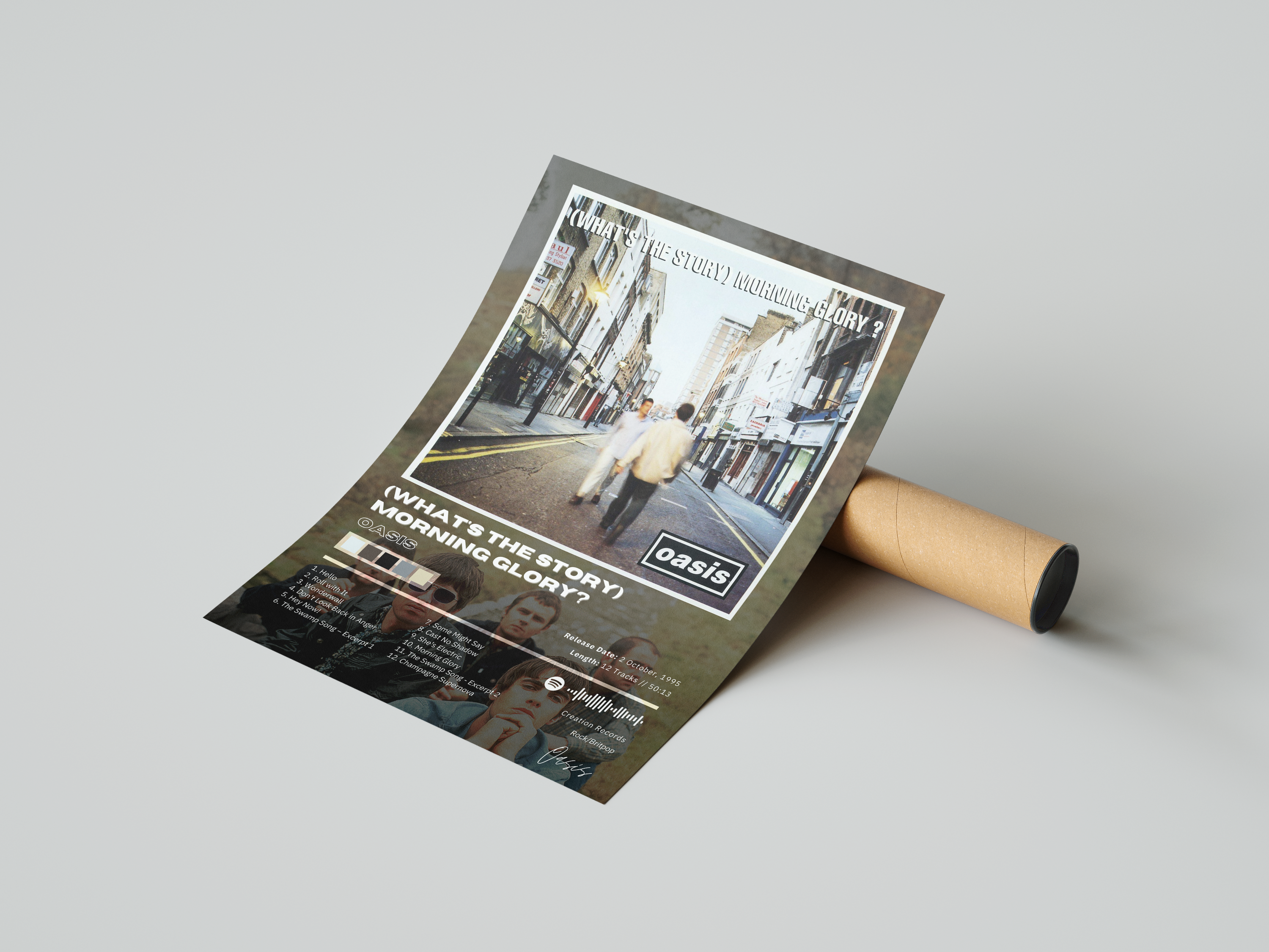 Oasis '(What's The Story) Morning Glory?' Album Poster | Hype Posters