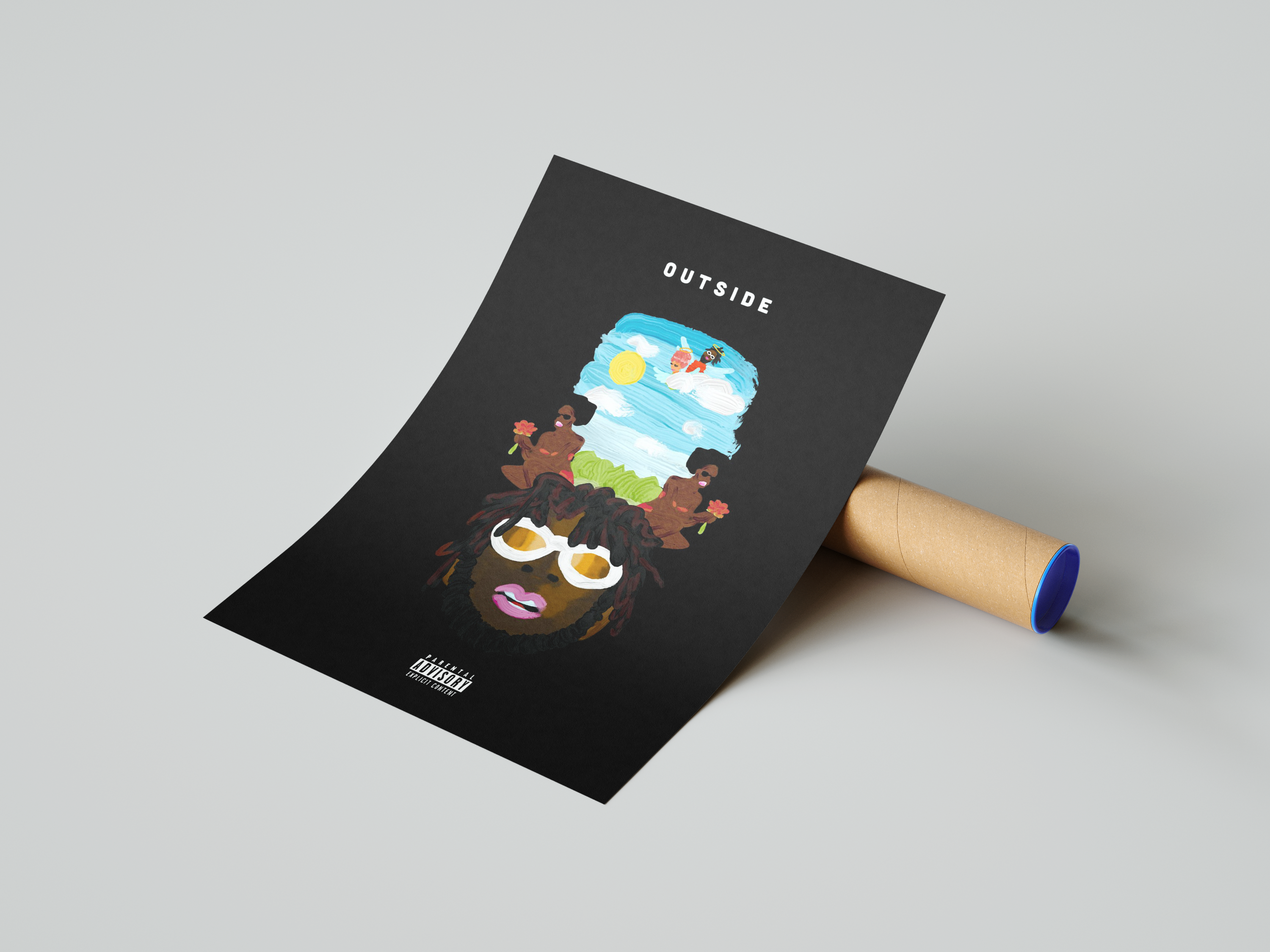 Burna Boy 'Outside' Poster | Hype Posters