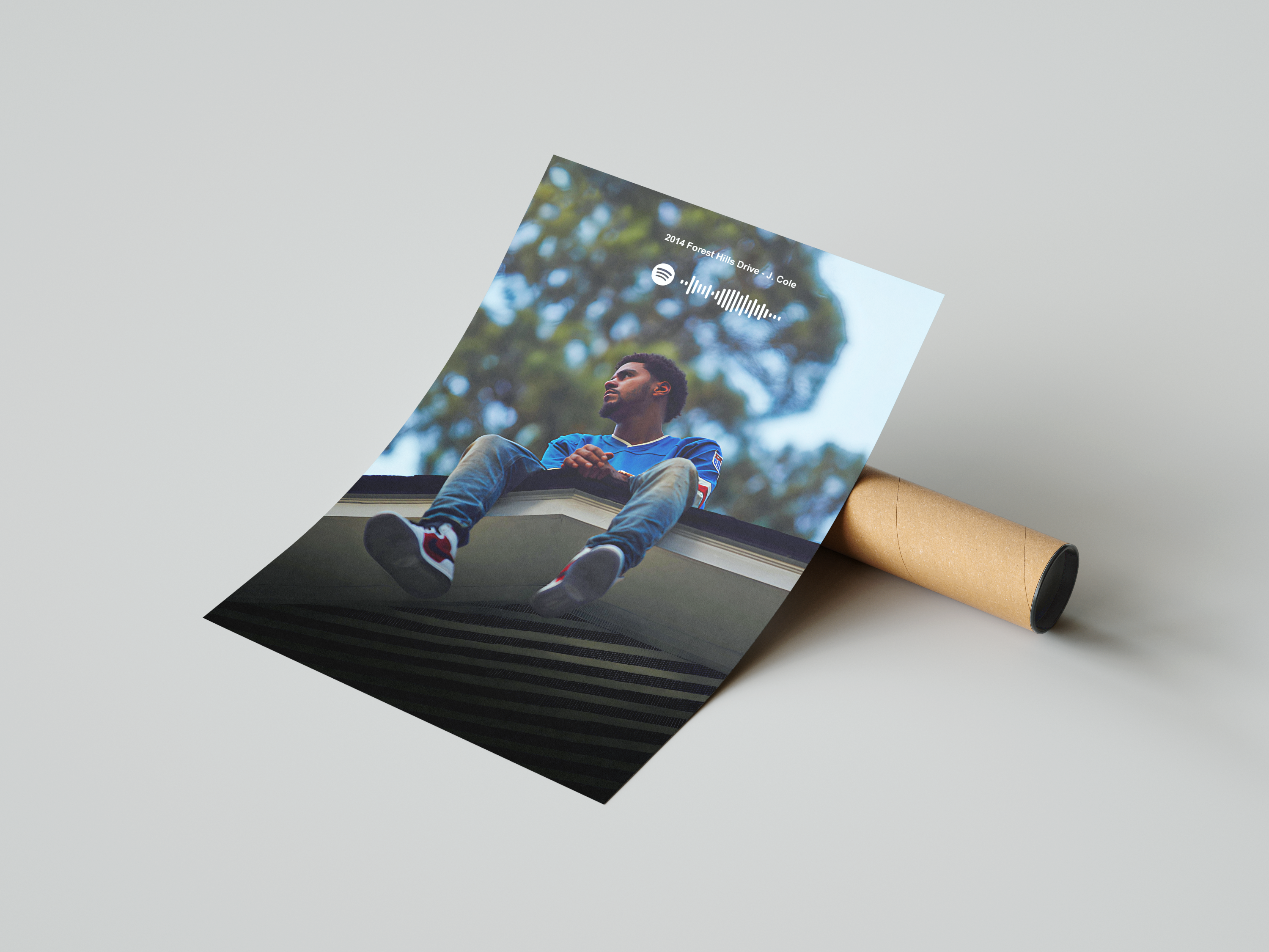 J Cole '2014 Forest Hills Drive' Spotify Poster | Hype Posters