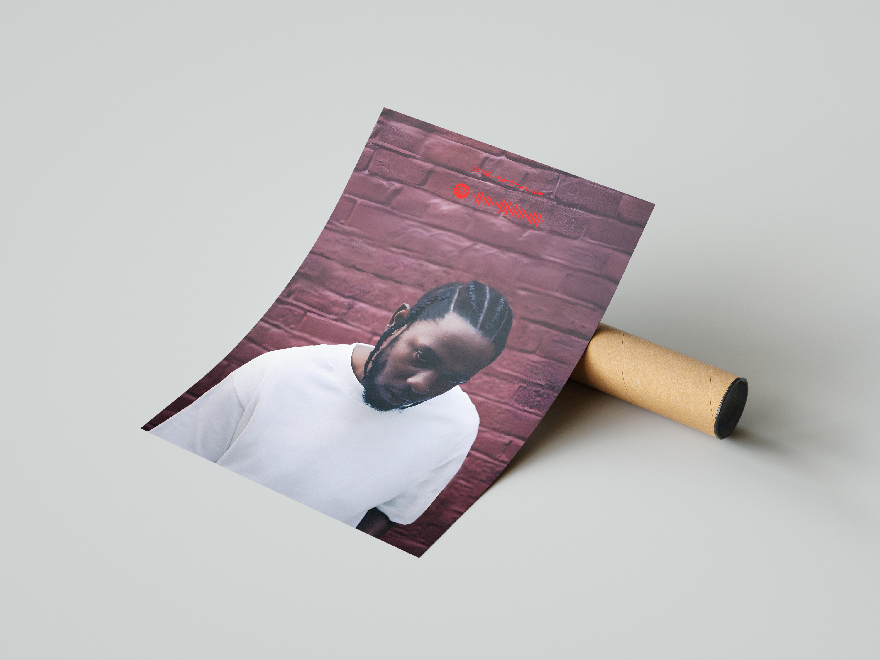 Kendrick Lamar 'DAMN' Spotify Poster | Hype Posters
