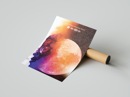 Kid Cudi 'Man On The Moon: The End Of Day' Spotify Poster | Hype Posters