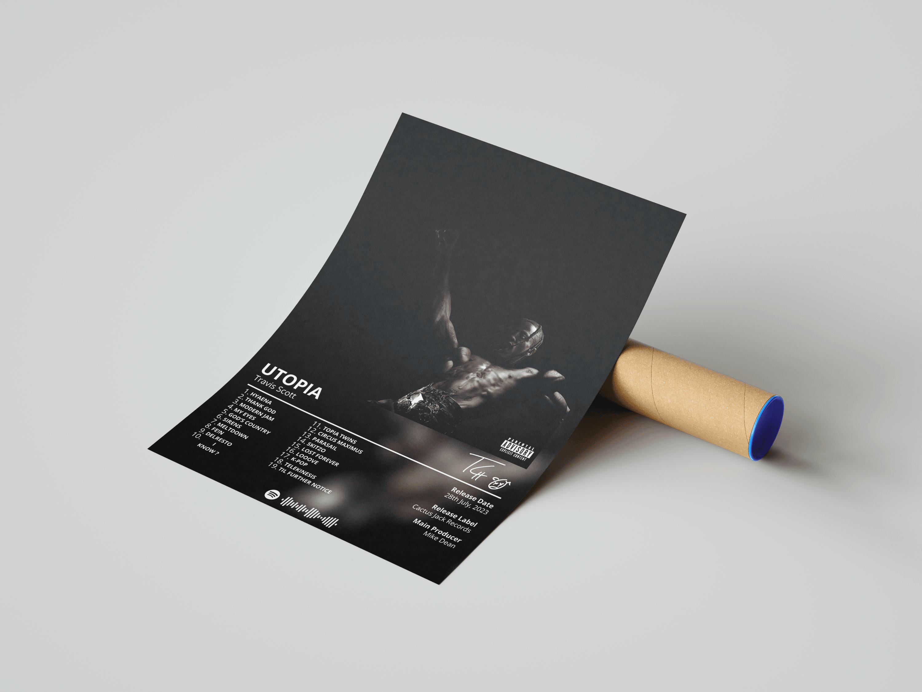 Travis Scott 'Utopia' Album Poster | Hype Posters